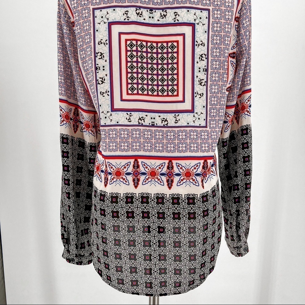 Stitchfix 41 Hawthorn Border Print Button Down Top - image 8